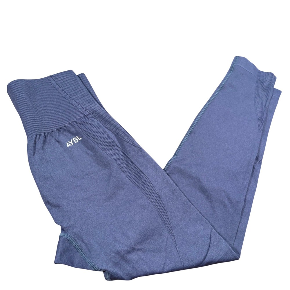 AYBL Balance V2 Seamless Leggings Slate Blue High Waisted Gym Yoga Pants M